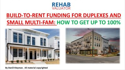 Build-to-Rent Funding for Duplexes and Small Multi-Fam: How to Get Up to 100%