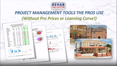 Project management tools the pros use banner for real estate rehabs and new construction.