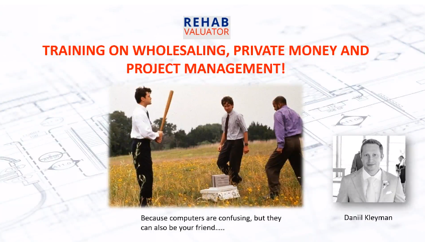 wholesaling private money project management training