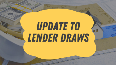 January 2023: Update to Lender Draws.