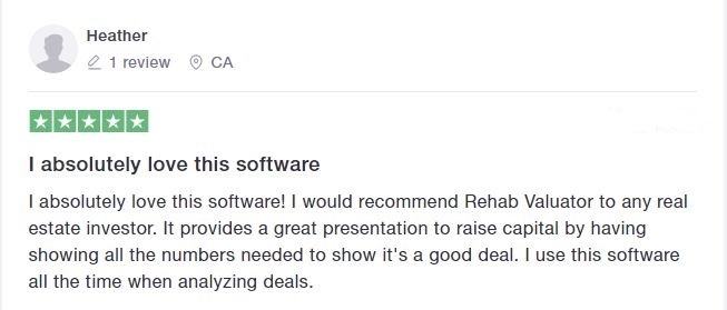 Heather Funding Software Comment