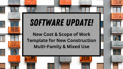 MultiFamily Cost and Scope update graphic
