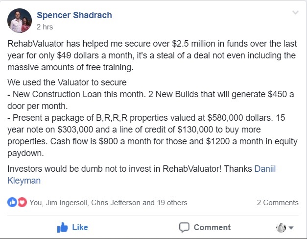 Spencer Facebook Comment