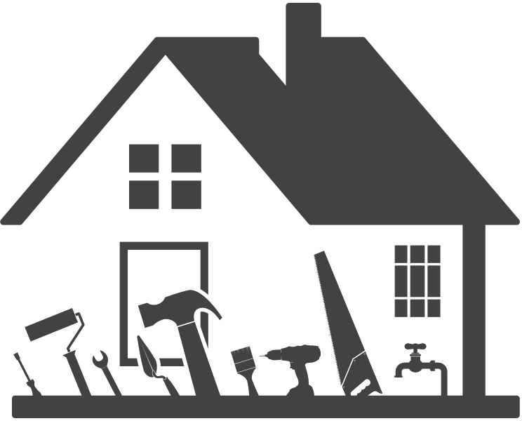 House with tools icon