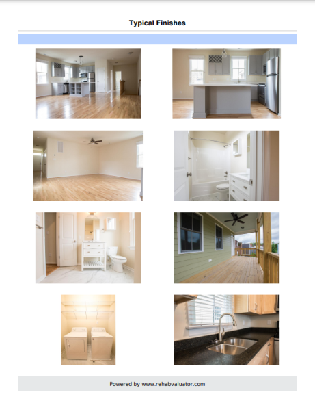 additional pictures page of a commercial real estate deal presentation
