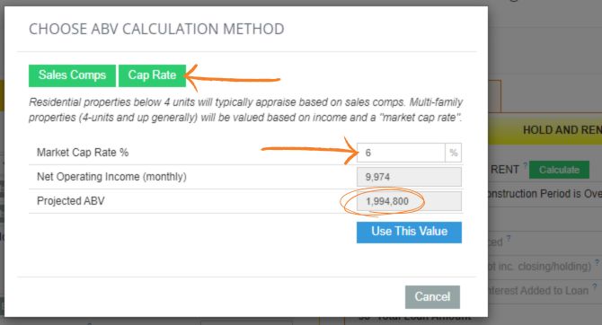 Calculating Cap Rate example