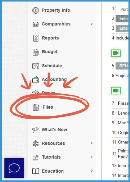 upload multiple attachments transactions - 9 You now have a new menu item on the left hand side called Files where you can view all your documents for a given project in one place. Rehab Valuator Software