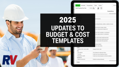 rehab valuator project management software updates part iii: improved budget tracking april 2025